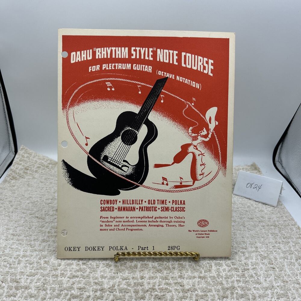 Oahu Rhythm Style Note Course Hawaiian and Electric Guitar Music 1944